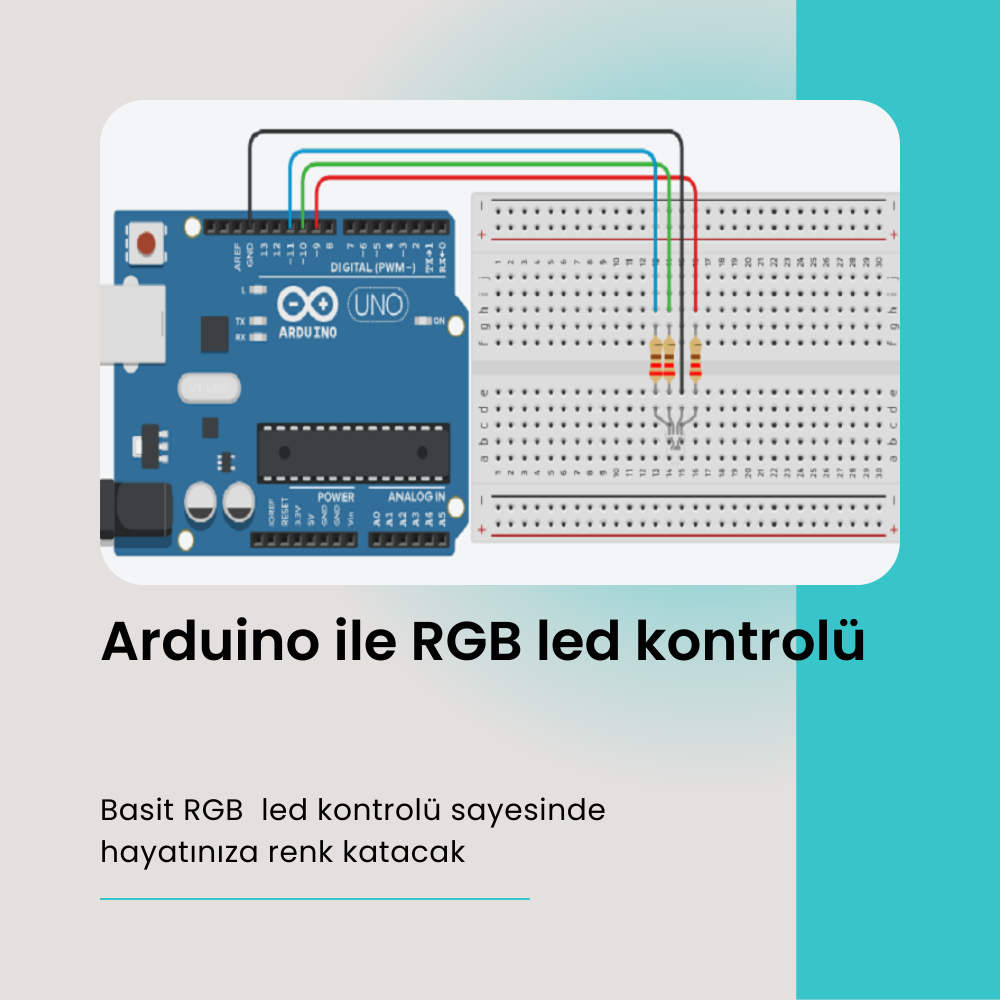 Adana arduino RGB led kullanımı